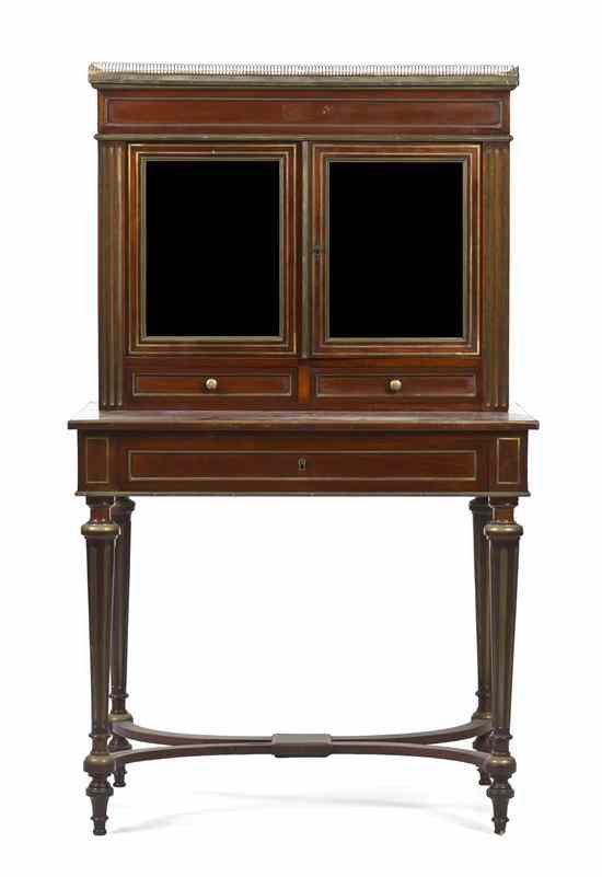 Appraisal: A Directoire Style Gilt Metal Mounted Mahogany Cabinet on Stand