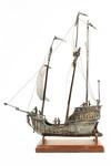 Appraisal: SILVER SHIP MODEL - th c silver model of Columbus'