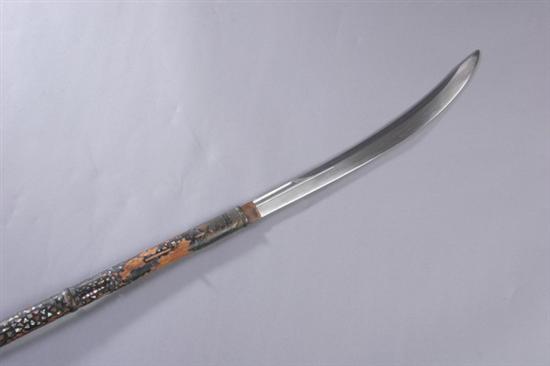 Appraisal: JAPANESE SPEAR HALBERD NAGINATA Edo period th - th century