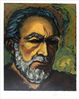 Appraisal: Anthony Quinn Zorba Self Portrait Anthony Quinn Zorba self portrait