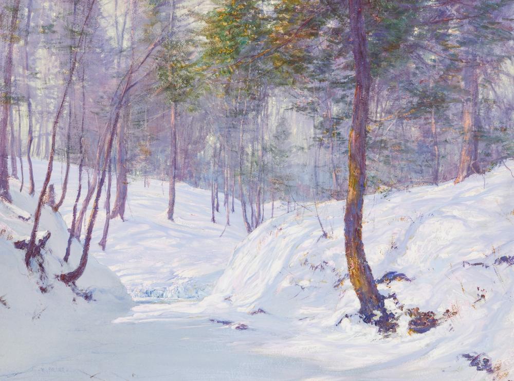 Appraisal: WALTER LAUNT PALMER American - Slumbering Brook mixed media on