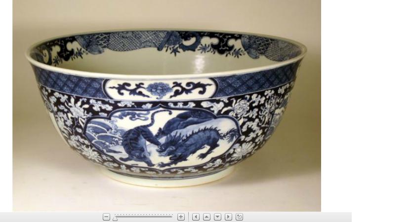 Appraisal: Chinese export blue and white porcelain bowlqianlong mark