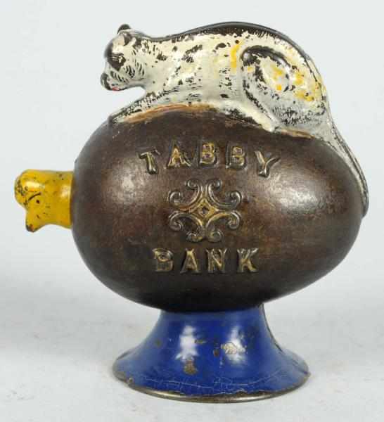 Appraisal: Cast Iron Tabby Mechanical Bank All original and beautiful example