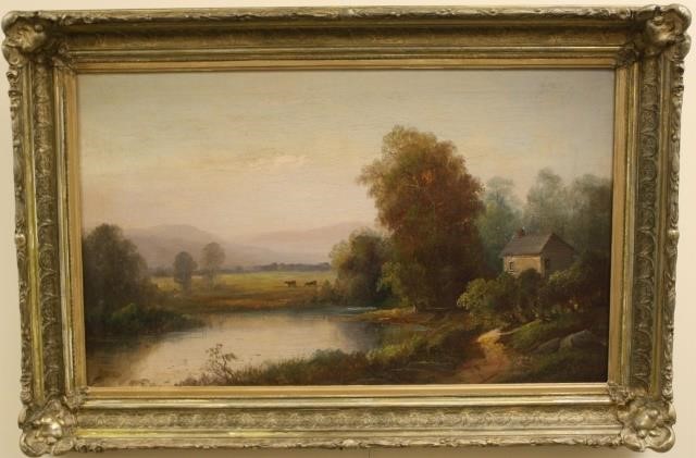 Appraisal: J HILL TH CENTURY AMERICAN OIL ON CANVAS POSSIBLY WHITE