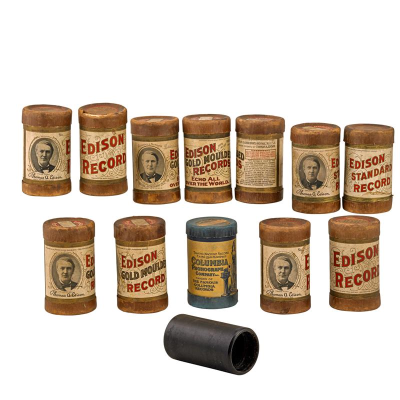 Appraisal: EDISON PHONOGRAPH CYLINDERS Condition Report