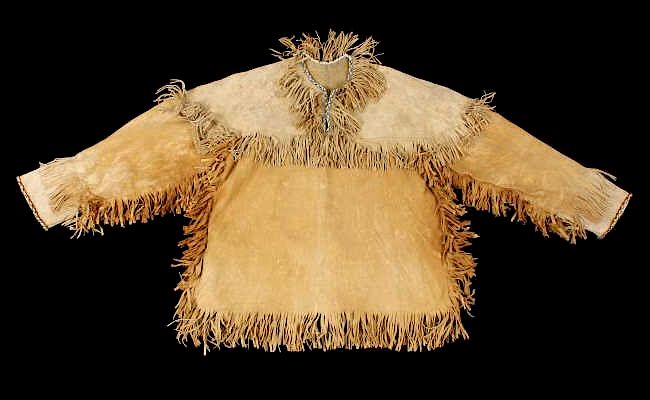 Appraisal: Sioux Indian Beaded Tanned Hide Scout Shirt For bidding in