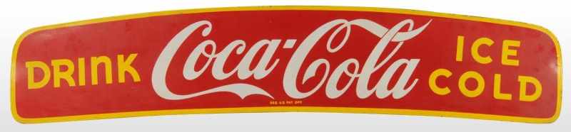 Appraisal: Porcelain Coca-Cola Sign Description s to s Still retains original