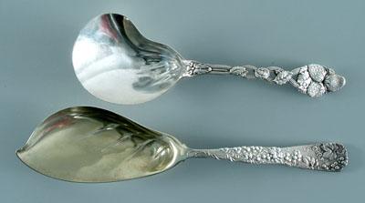 Appraisal: Two Tiffany sterling serving pieces one ice cream server Vine