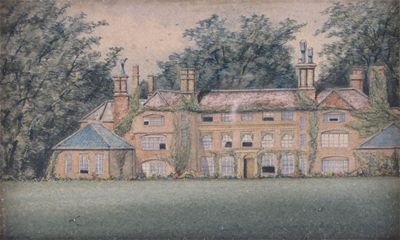 Appraisal: English Naive School th Century Study of a country House