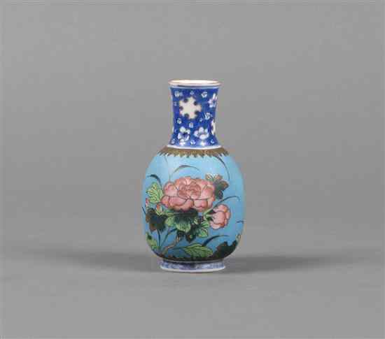 Appraisal: A Chinese Cloisonne on Porcelain Vase having a slightly everted