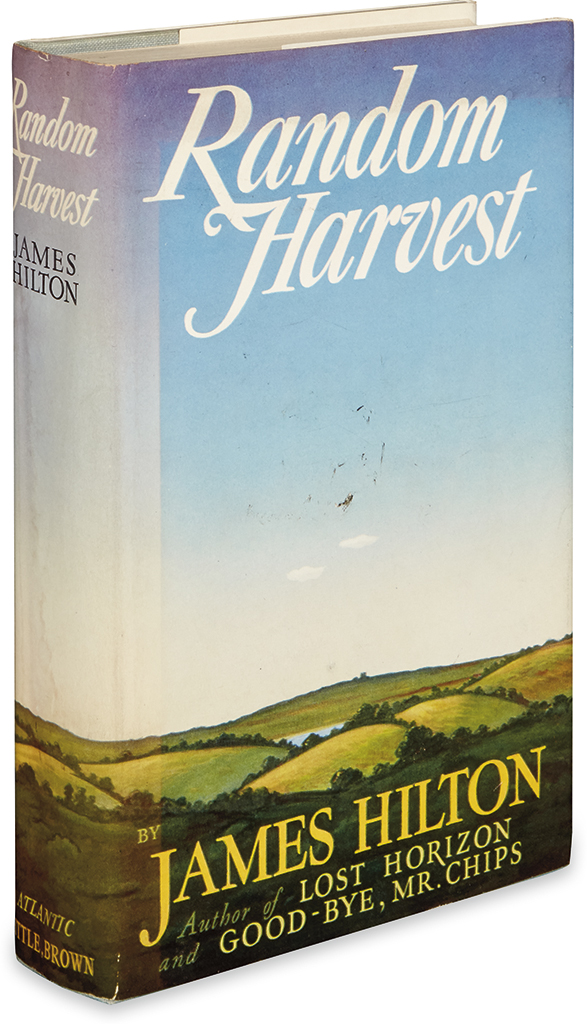 Appraisal: HILTON JAMES Random Harvest vo publisher's red and gilt-stamped blue-gray