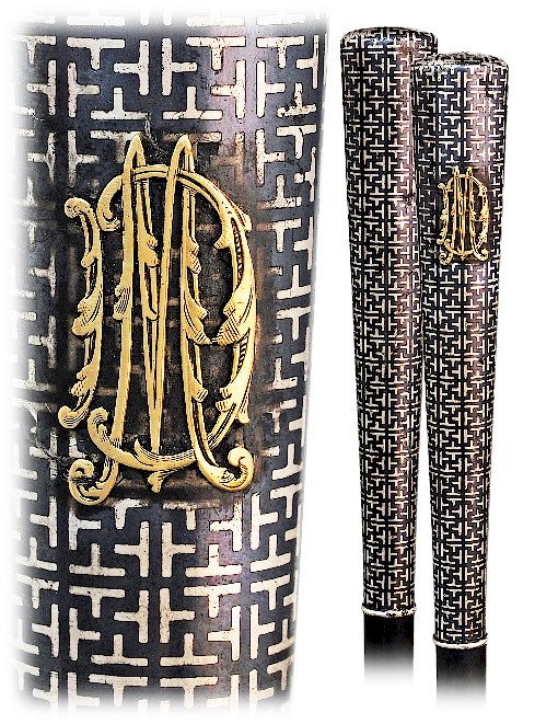 Appraisal: Tula Silver and Gold Dress Cane -Ca -Straight and tapering