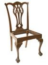 Appraisal: CHAIR - American Chippendale Chair in Oak with Walnut Finish