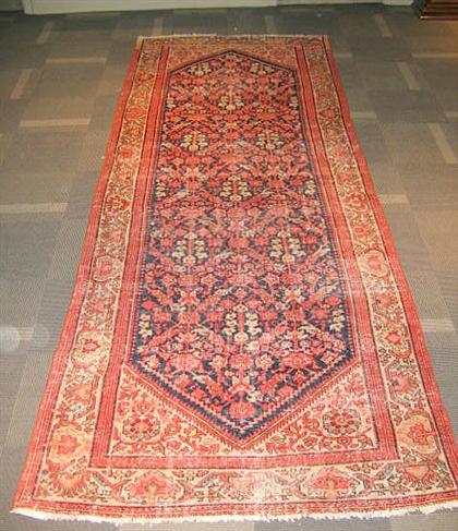 Appraisal: Malayer corridor carpet west persia circa ft x ft With