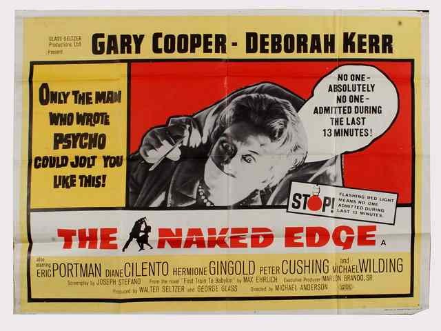 Appraisal: THE NAKED EDGE United Artists thriller starring Gloria Grahame British