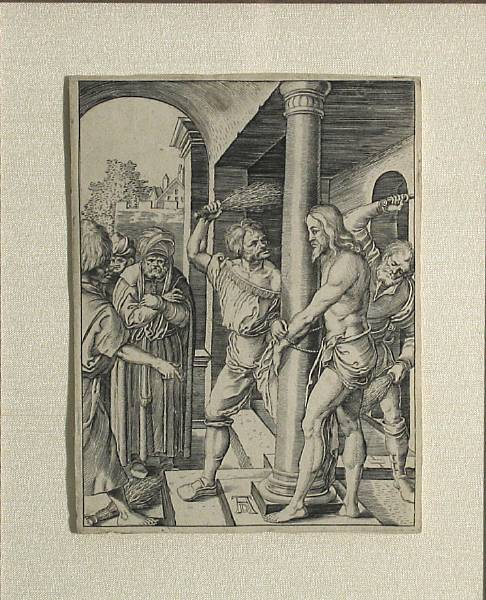 Appraisal: Copy after Albrecht D rer The Flagellation from the Small