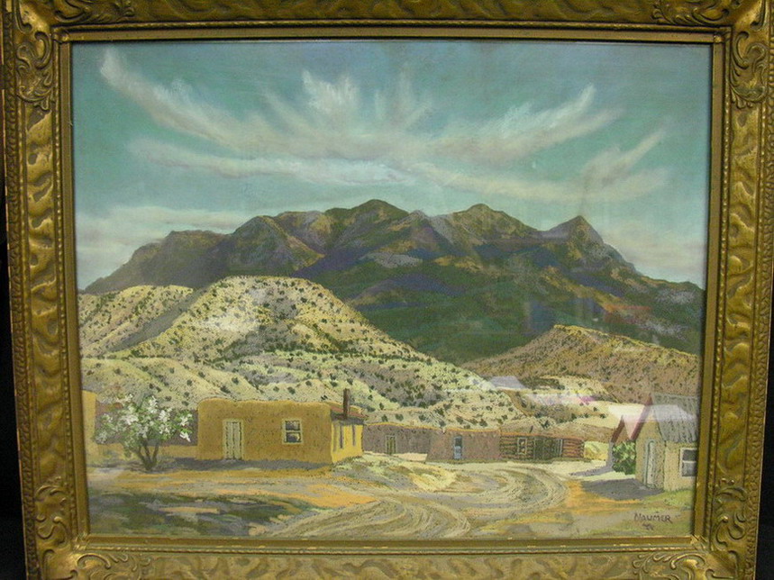 Appraisal: HELMUTH NAUMER SOUTHWEST PASTEL LANDSCAPE New Mexico Landscape famed pastel