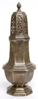 Appraisal: English Sterling Muffineer Of traditional form bearing Birmingham sterling hallmarks