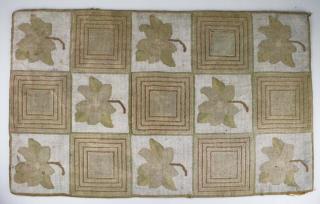 Appraisal: Early Th C Grenfell Labrador Mission Leaf Design Mat w