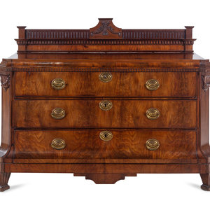 Appraisal: A Northern European Neoclassical Walnut Commode First Half th Century