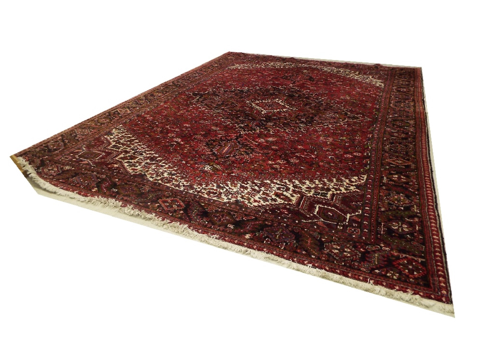 Appraisal: Good large Persian style floor rug with large central medallion