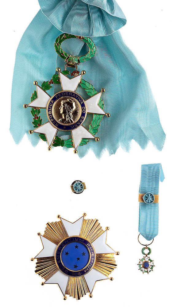 Appraisal: BRASIL ORDER OF THE SOUTHERN CROSS GRAND CROSS SET BRASIL