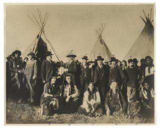 Appraisal: Photo of Buffalo Bill at the Cherokee Reservation Cody W