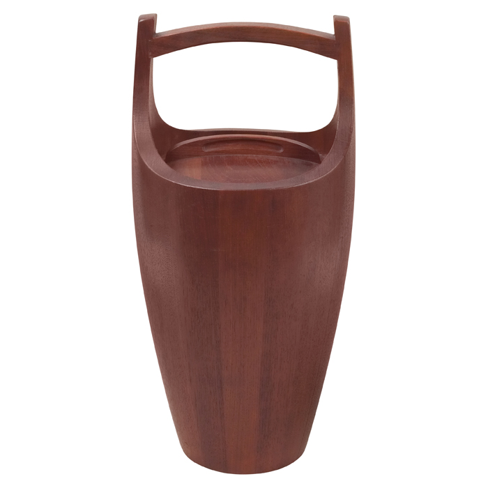 Appraisal: Jens Quistgaard ice bucket by Dansk Denmark teak original finish