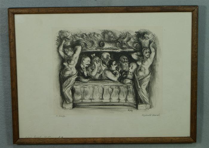 Appraisal: Reginald Marsh American - Theatre Palais Royal lithograph edition of