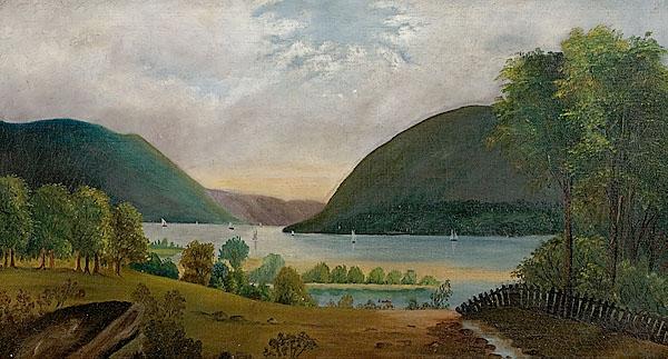 Appraisal: HUDSON RIVER SCHOOL VIEW FROM MOODIE'S BRIDGE American ca -