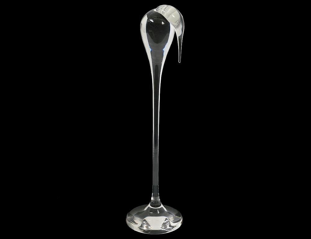 Appraisal: STEUBEN CRYSTAL TALL STORK American Signed Height