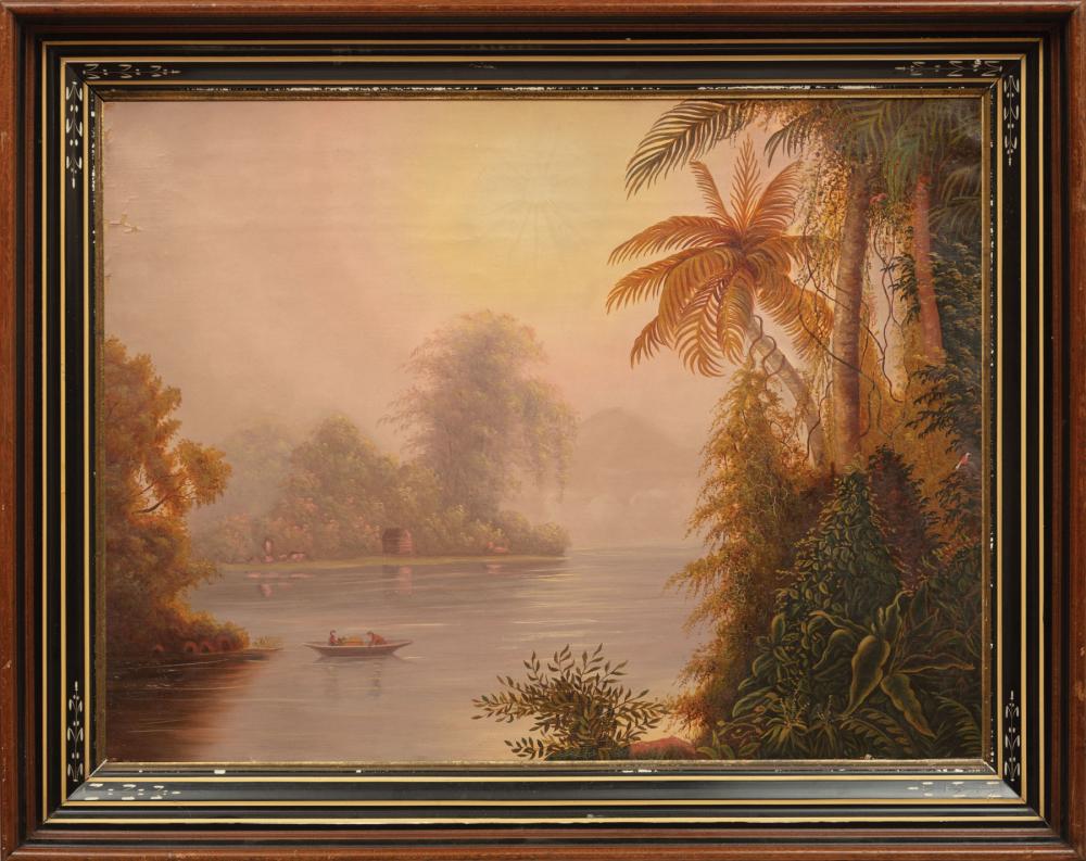 Appraisal: Latin American School early th c Tropical Landscape oil on