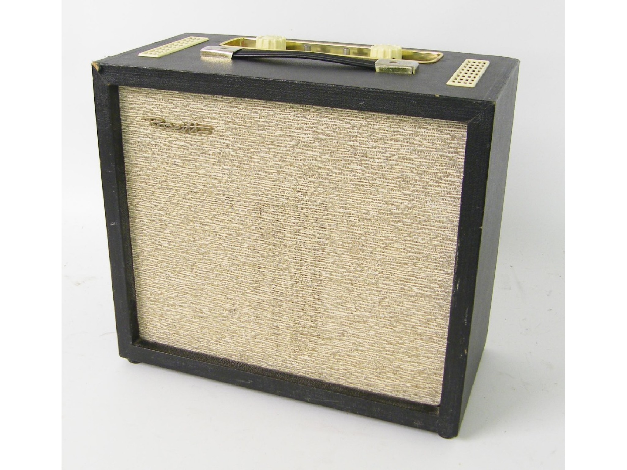 Appraisal: s Rosetti guitar amplifier missing two control knobs appears to