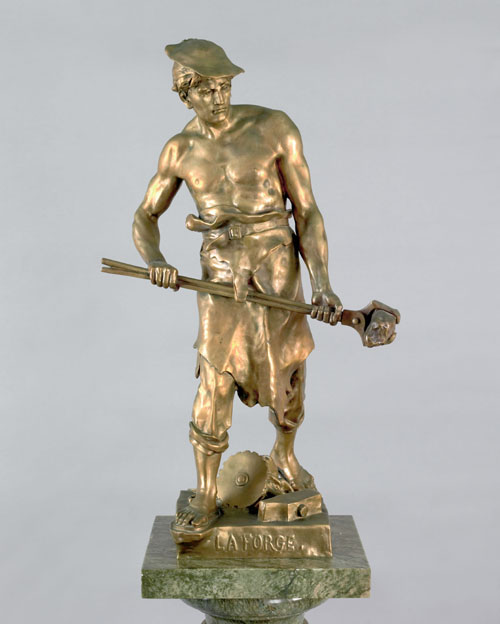 Appraisal: Emile Louis Picault French - bronze d'ore figure titled La