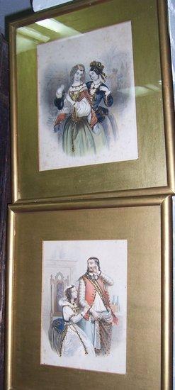 Appraisal: after L Lassalle th Century Fashion plates a pair of