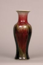 Appraisal: Chinese Flambe Glazed Vase th Century Pretty Victorian Period vase