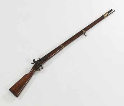 Appraisal: Danzig Musket Converted to Percussion Marked Regiment markings on wood