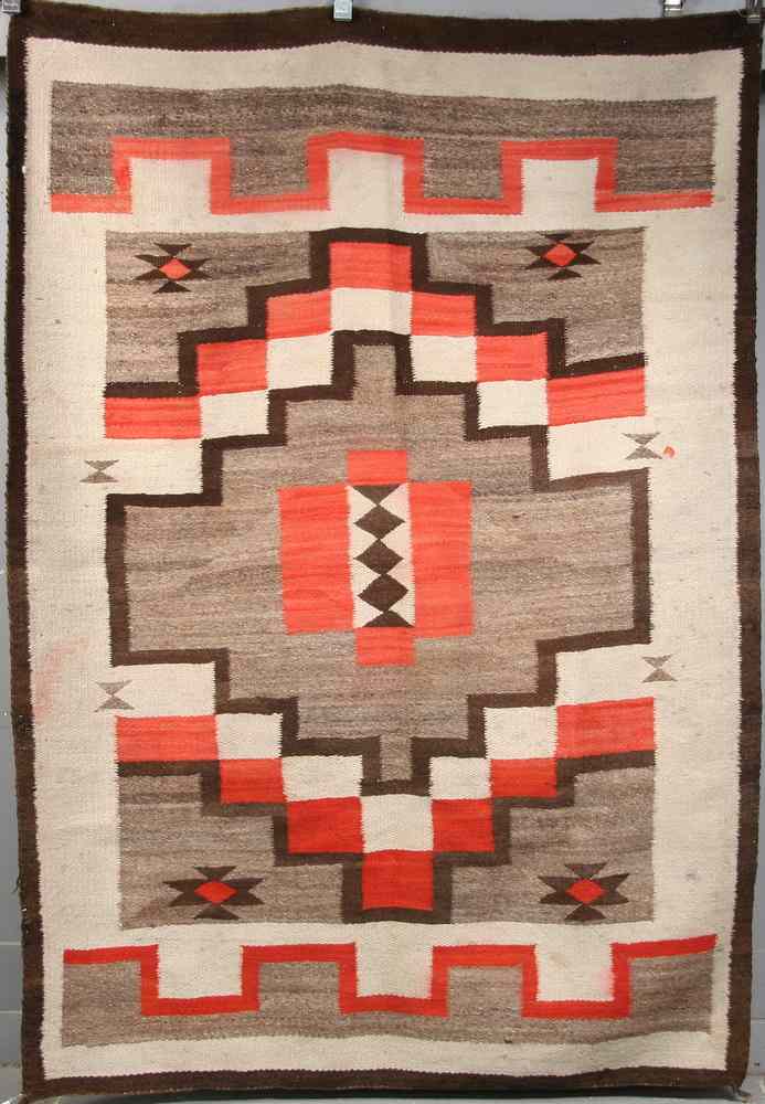 Appraisal: NAVAJO RUG - '- '' X '- '' Navajo Wearing