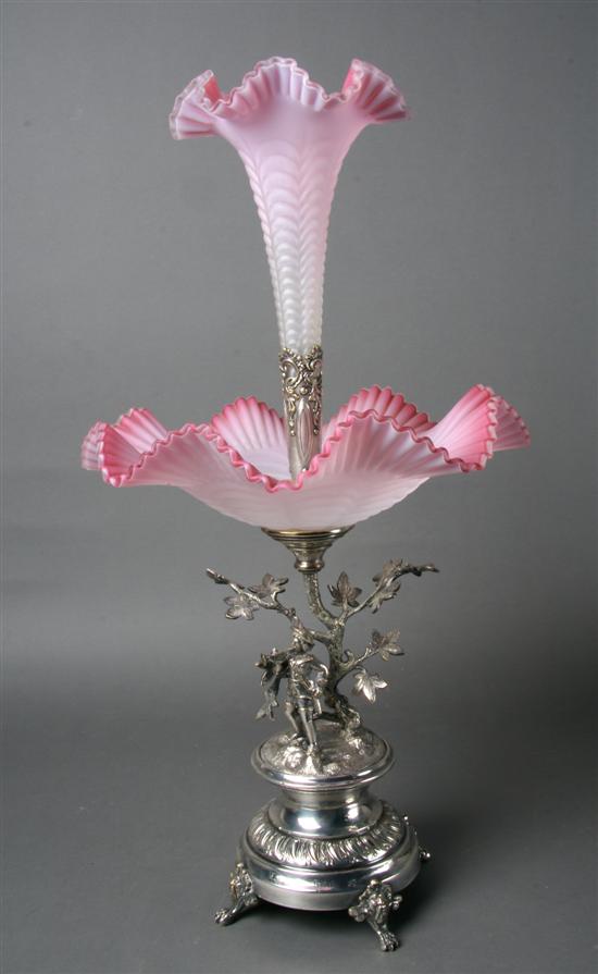 Appraisal: A German Silver Epergne Dresden Height overall inches