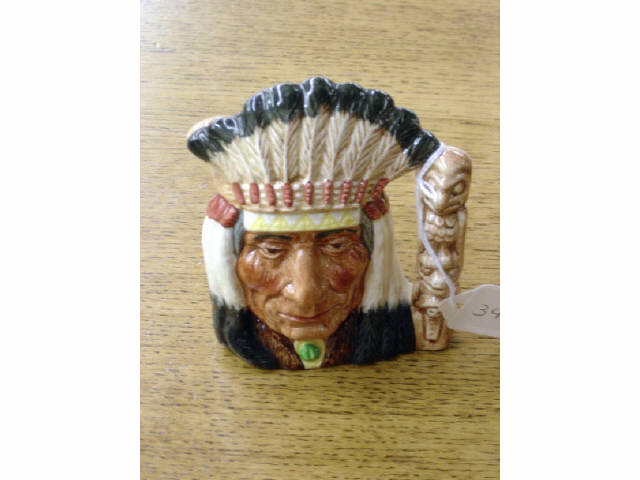 Appraisal: SMALL ROYAL DOULTON TOBY - NORTH AMERICAN INDIAN