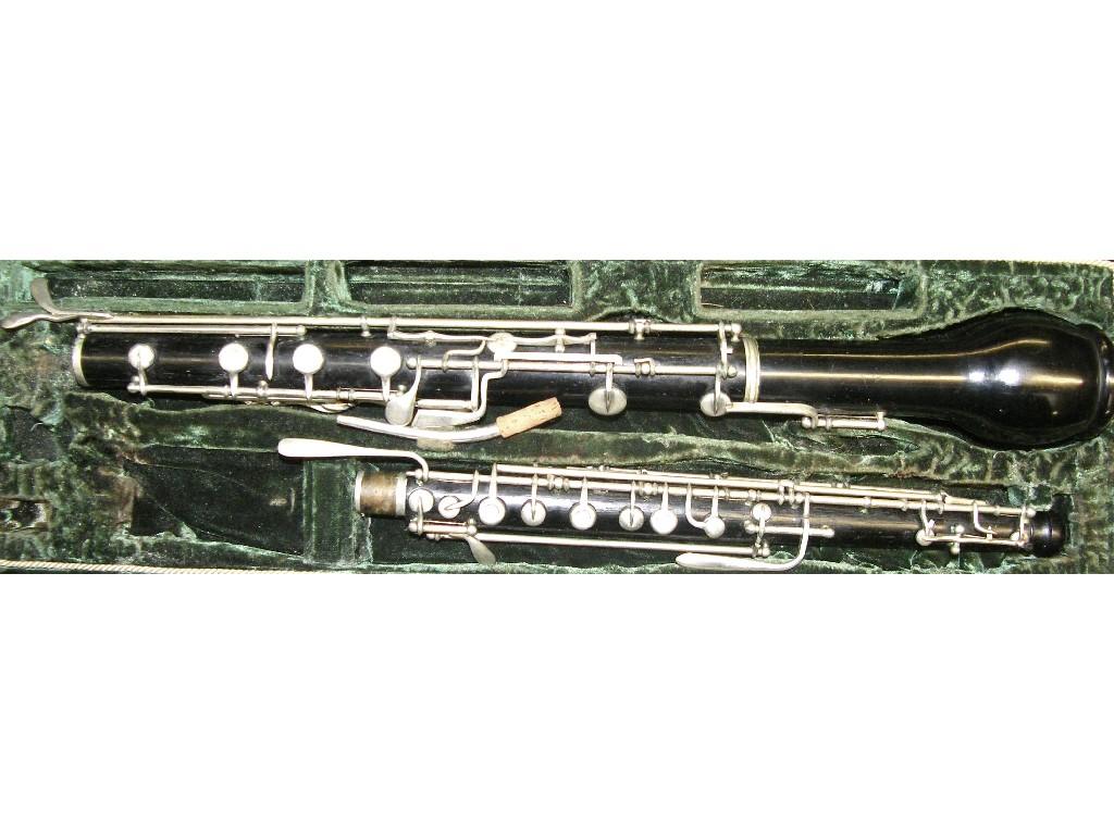 Appraisal: Early th century blackwood cor anglais with nickel keyed system