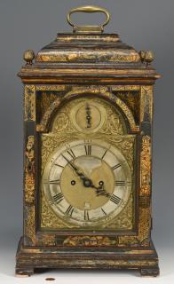 Appraisal: th c Fusee Clock Chinoiserie Case th Century English bracket