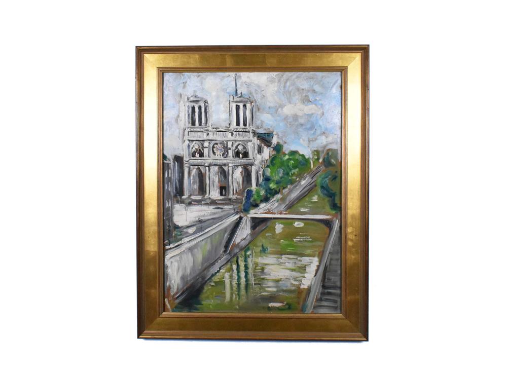 Appraisal: MICHEL GEORGES MICHEL FRENCH - PAINTINGNotre Dame Oil on Board