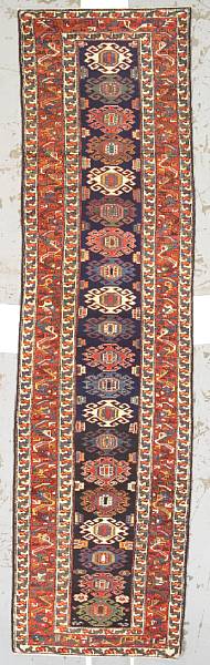 Appraisal: A Kurdish runner Northwest Persia late th century size approximately