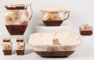 Appraisal: PC ENGLISH DOULTON BURSLEM BOWL AND PITCHER SET PIECE ENGLISH