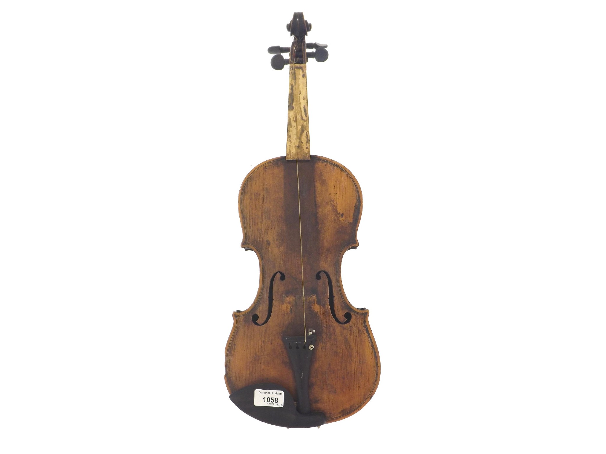 Appraisal: th century violin labelled Gio Batta Ruggeri cm bow case