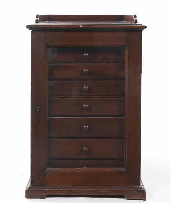 Appraisal: An Irish Specimen Cabinet Robert Strahan and Co Dublin having