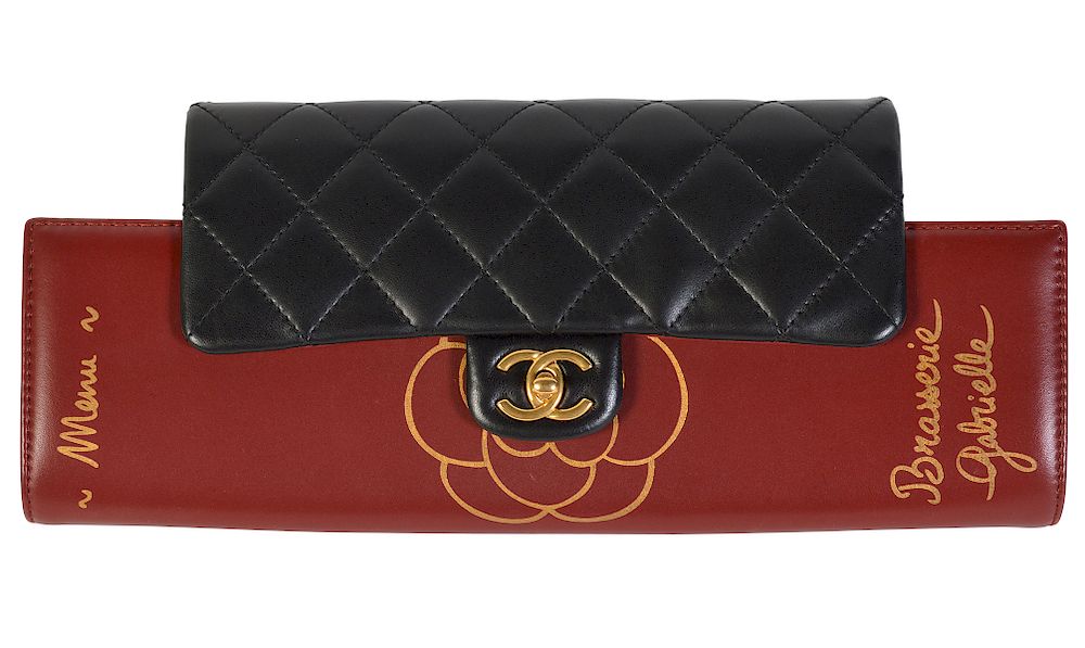 Appraisal: Unique CHANEL 'Gabrielle' Lambskin Menu Bag 'Gabrielle' Chanel bag in