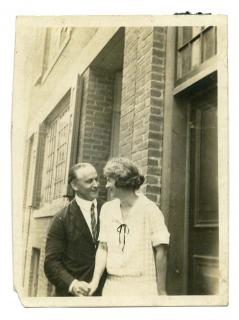 Appraisal: Houdini Harry Harry Houdini and Margery Photograph Boston ca Snapshot