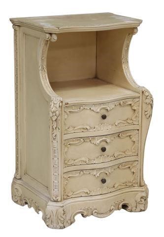 Appraisal: Louis XV style painted side cabinet by Mariano Garcia Spain